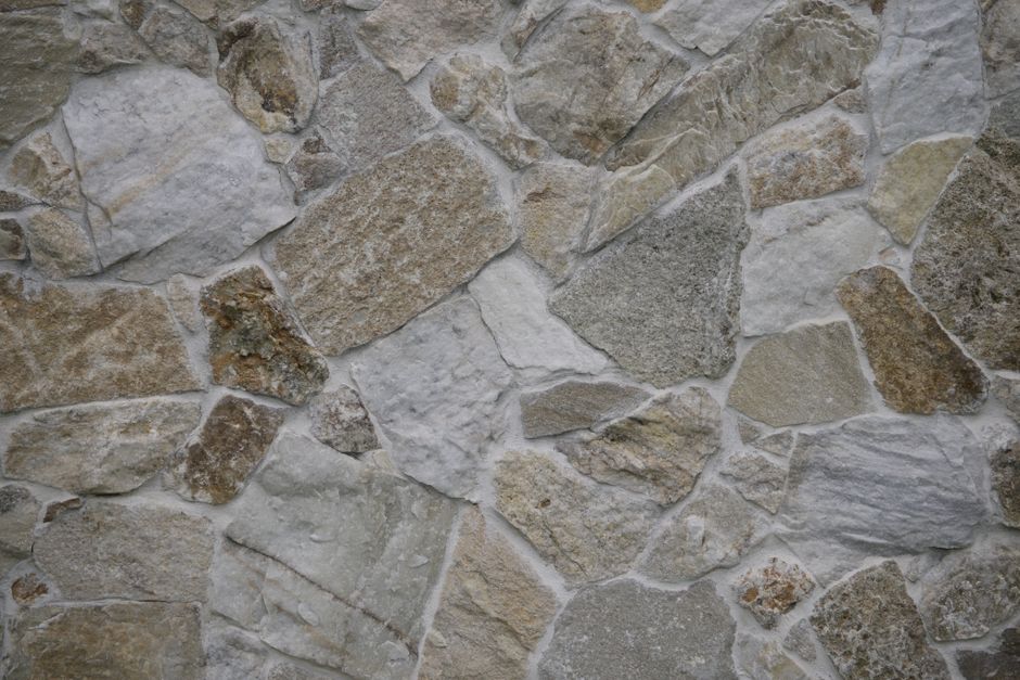 Natural stone wall masonry work