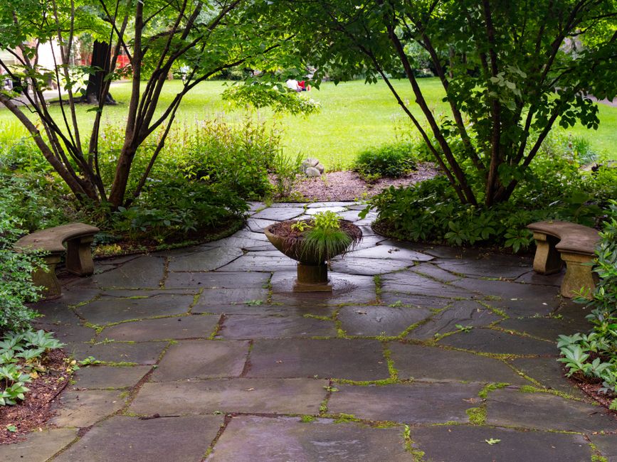 Paver patio installation